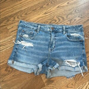 American Eagle stretch Women's Blue Denim Shorts